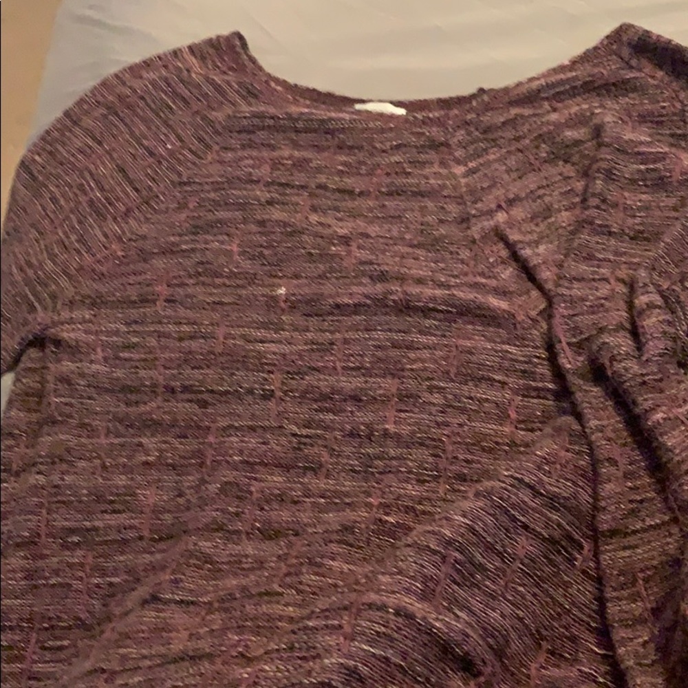 Multicolor flare tail sweater